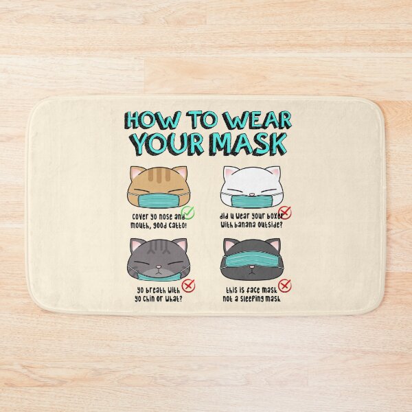 Item preview, How to Wear Your Mask by Chubby Cat designed and sold by Takeda-art.