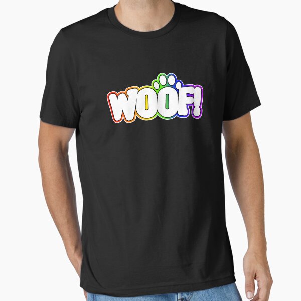 Artikel-Vorschau von Stolz Regenbogen Pup WOOF!, designt und verkauft von KinkPosTees.