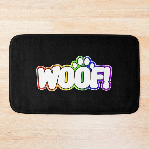 Item preview, Pride Rainbow Pup WOOF! designed and sold by KinkPosTees.