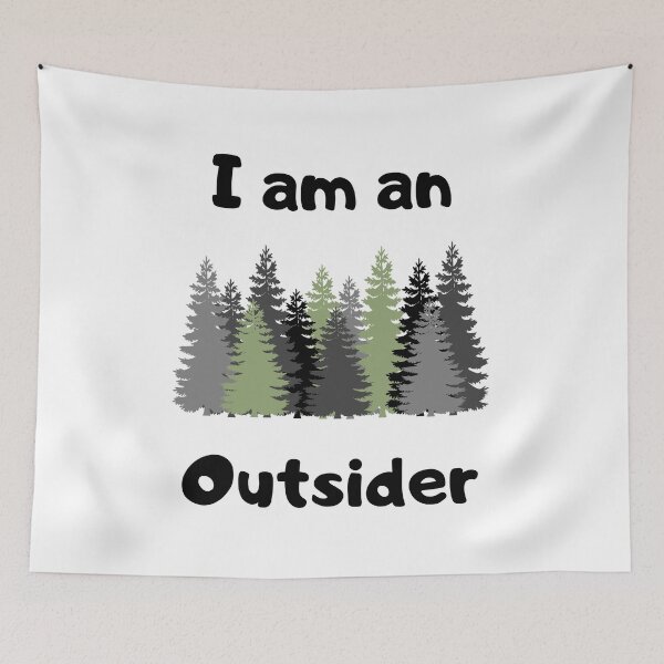 Item preview, I am an outsider designed and sold by delvaoutfitters.
