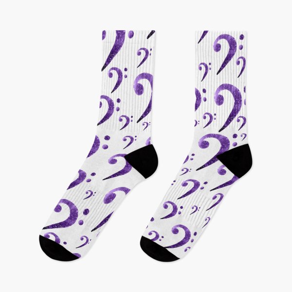 Item preview, Watercolor Music Bass Clef in Purple designed and sold by Tara Barnaba.