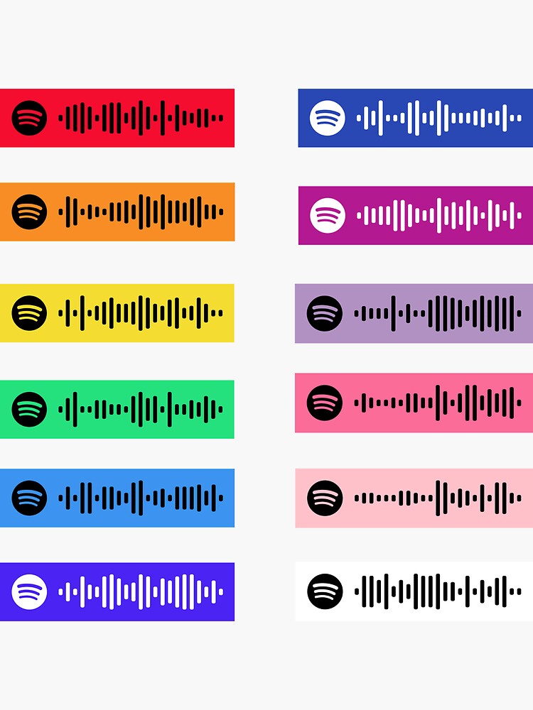 spotify code stickers