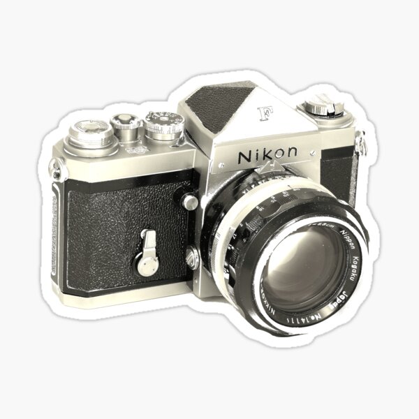 Nikon F SLR Camera Sticker