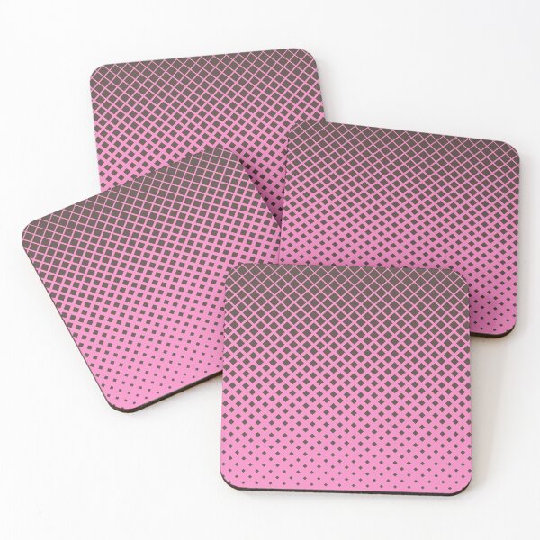 Item preview, Brown diamonds with pink background geometric pattern designed and sold by smARTwork.