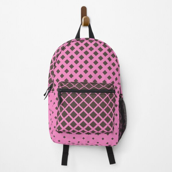 Item preview, Brown diamonds with pink background geometric pattern designed and sold by smARTwork.