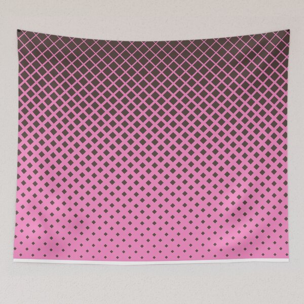 Item preview, Brown diamonds with pink background geometric pattern designed and sold by smARTwork.