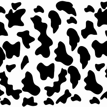 GOOD MOO Cows Lover Aesthetic Cow Print pattern Black and White