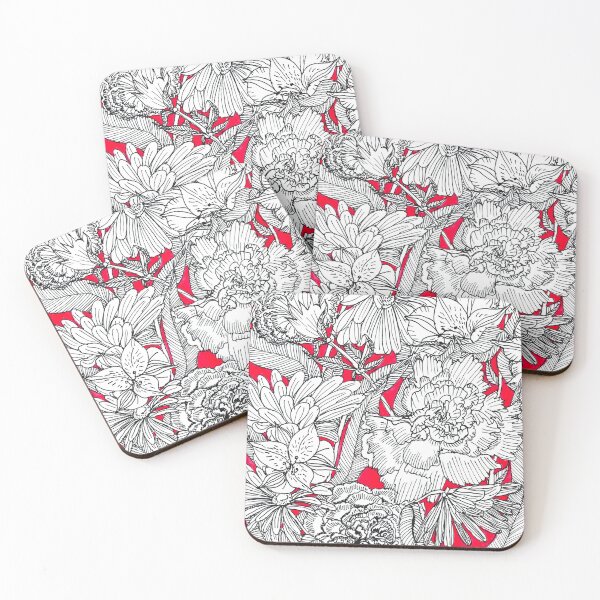 Item preview, flowers on pink designed and sold by Terrybadgley.