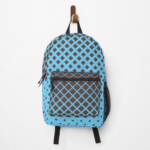 Item preview, Brown diamonds with blue background geometric pattern designed and sold by smARTwork.