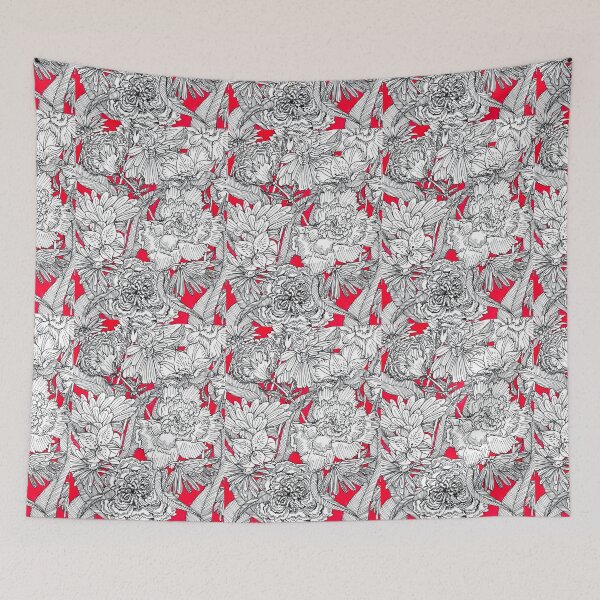 Item preview, flowers on pink designed and sold by Terrybadgley.
