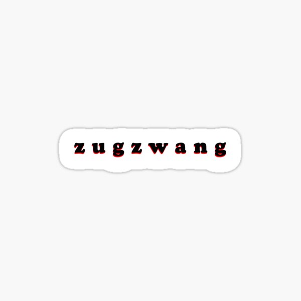 zugzwang Criminal Minds sticker Sticker for Sale by zoyabokhari