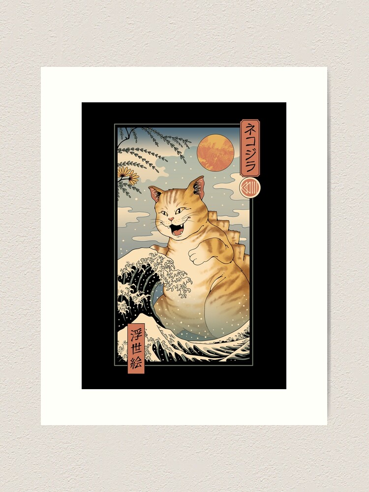 絵画 kitty-cornered\" Jun'ichiro Sekino: White Cat with Long Hair – Egenolf