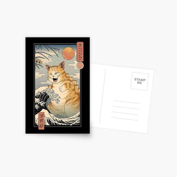 Item preview, Catzilla Ukiyo-e designed and sold by vincenttrinidad.