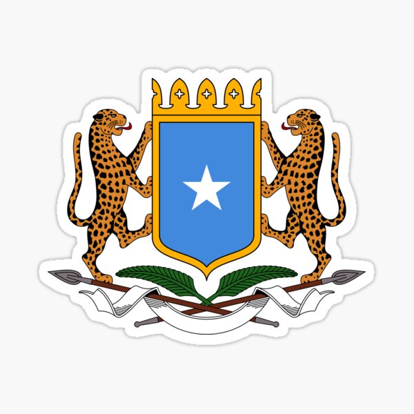 Somalia Flag Stickers Flag Decals Vinyl Round Set of 4 Somalian Flags
