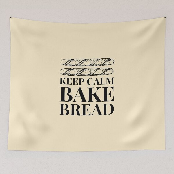 Item preview, Keep Calm Bake Bread homemade baguette quote designed and sold by javes93.