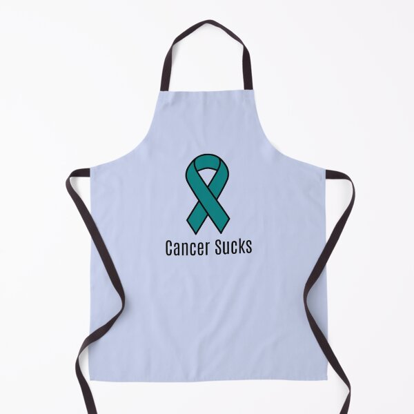 Item preview, Cancer Sucks Teal Ovarian Cancer Awareness Ribbon designed and sold by Sugar-Magnolia.