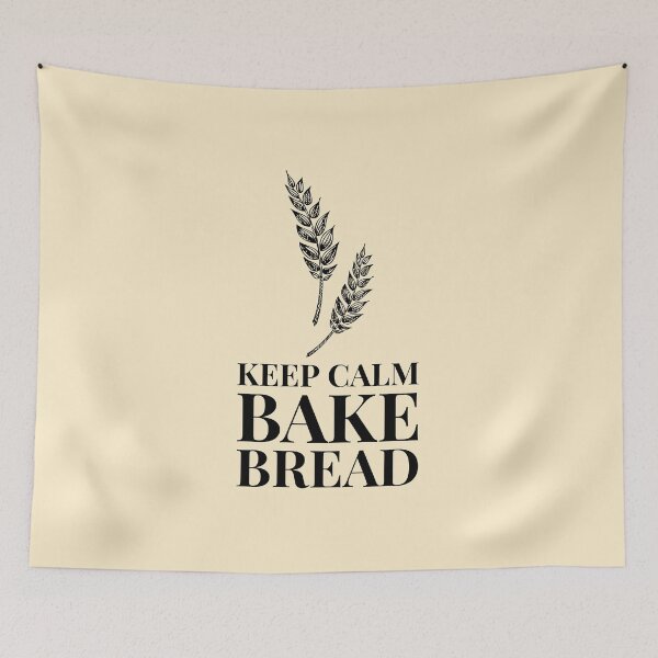 Item preview, Keep Calm Bake Bread homemade fresh grain quote designed and sold by javes93.