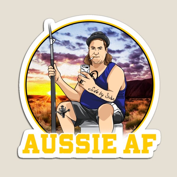 Aussie AF Straya mate fishing bogan Magnet