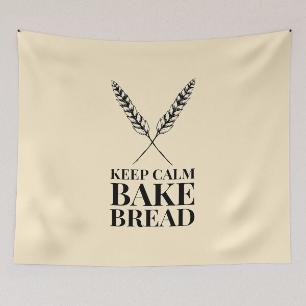 Item preview, Keep Calm Bake Bread homemade fresh grains quote designed and sold by javes93.