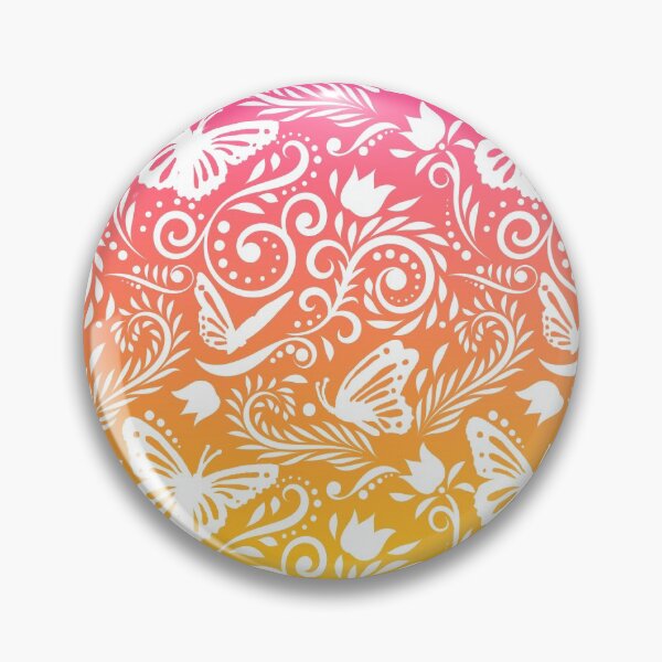 Item preview, Butterfly and Flower - Mango Peach Smoothie designed and sold by CreativityRoams.