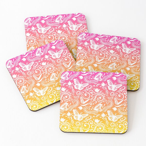 Item preview, Butterfly and Flower - Mango Peach Smoothie designed and sold by CreativityRoams.
