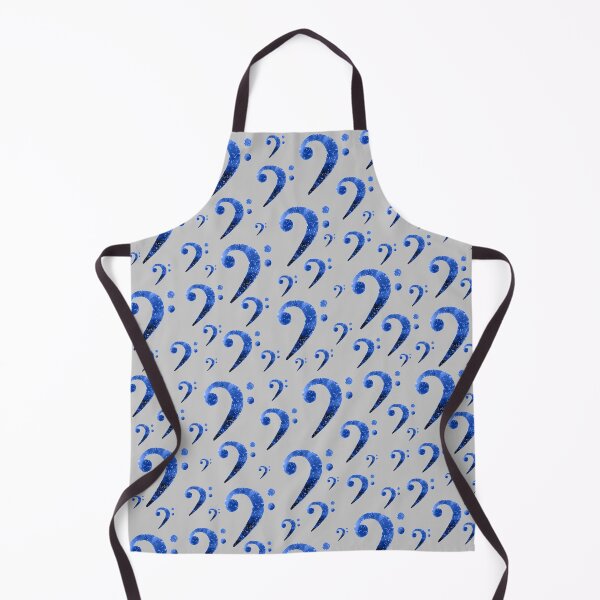 Item preview, Watercolor Music Bass Clef in Blue designed and sold by Tara Barnaba.