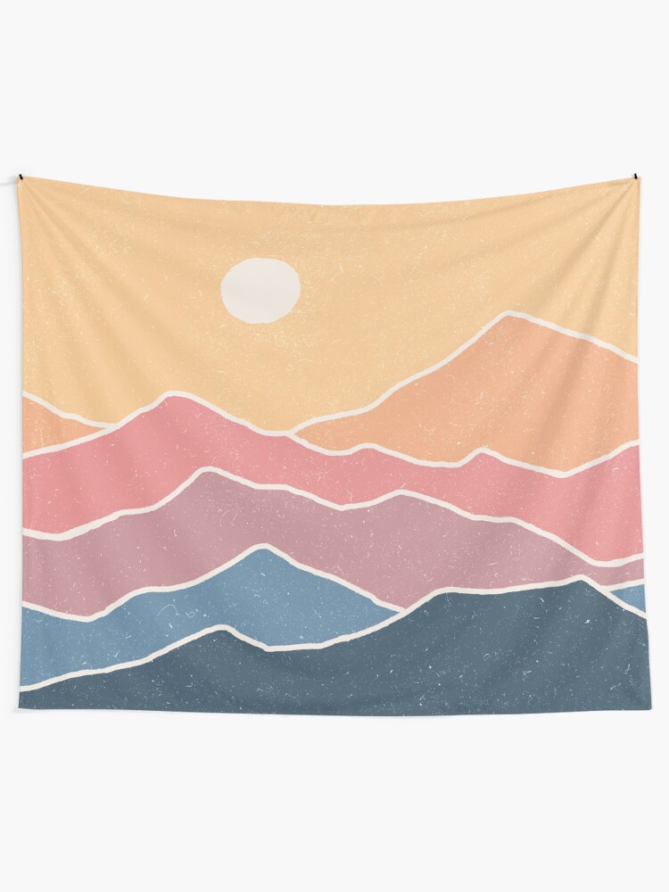 Alternate view of Range of Color Tapestry