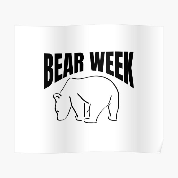 "Bear week" Poster for Sale by kimstha Redbubble
