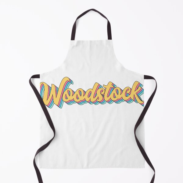 Item preview, Woodstock Retro Yellow Script designed and sold by modeoftravel.