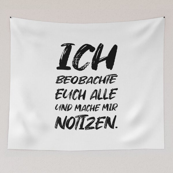 Artikelvorschau, Ich Beobachte Euch Alle Mache Notizen entworfen und verkauft von khornholio.