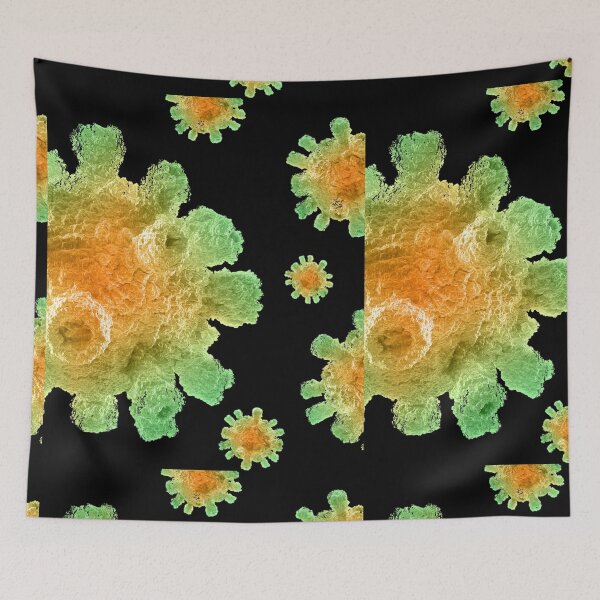 Item preview, ABSTRACT CORONAVIRUS  MICROSCOPIC PHOTO ...Micro designed and sold by Hippiesole.