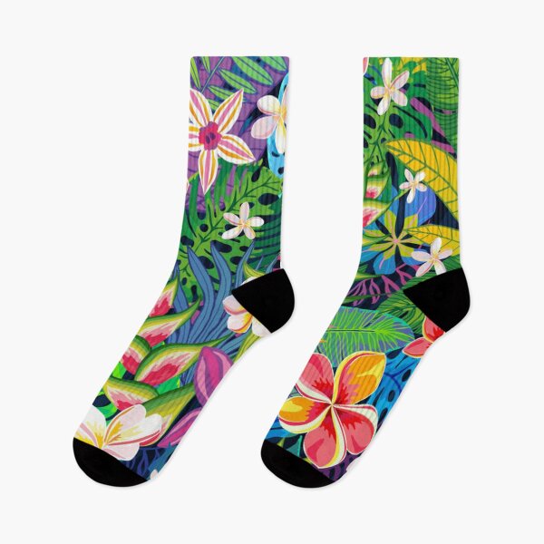 Artikelvorschau, Helle bunte tropische Blumen entworfen und verkauft von pugmom4.