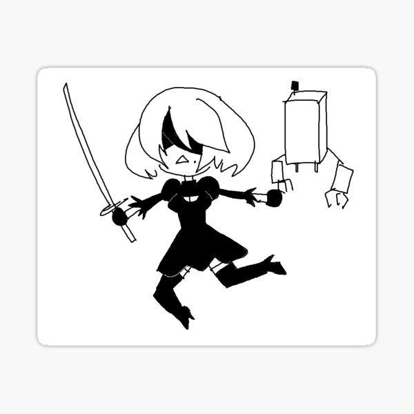2b cute doodle Sticker
