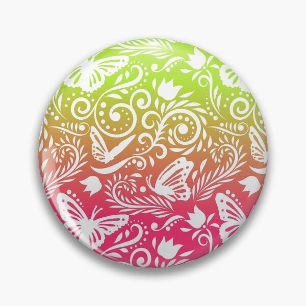 Item preview, Butterfly and Flower - Grapefruit and Lime RS (Citrus Lover Collection) designed and sold by CreativityRoams.