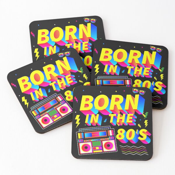 Item preview, Born In The 80s Retro t-shirt designed and sold by Músico Ilustre.