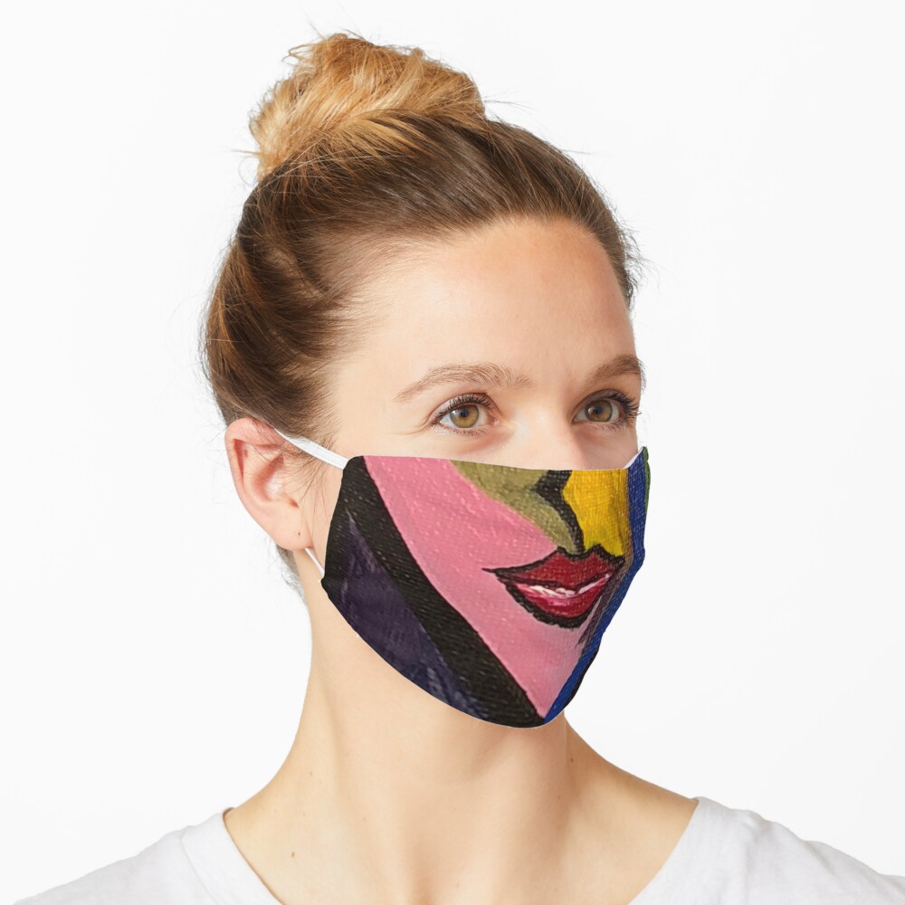cubist woman Mask