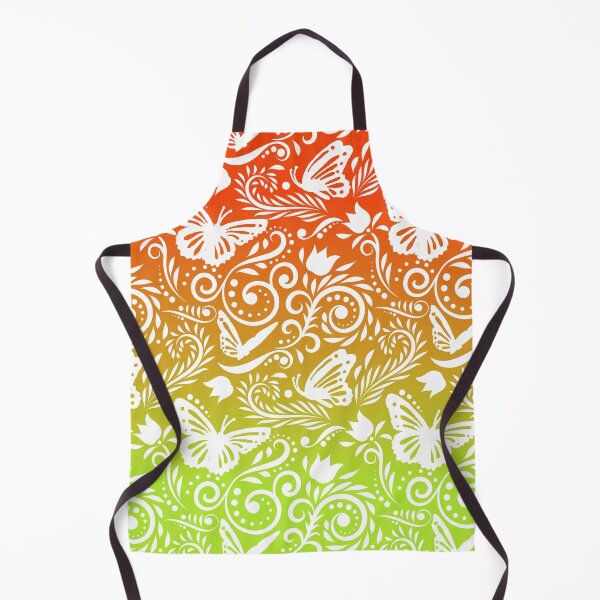 Item preview, Butterfly and Flower - Tangerine & Lime (Citrus Lover Collection) designed and sold by CreativityRoams.