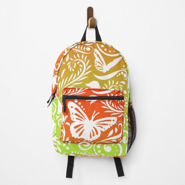 Item preview, Butterfly and Flower - Tangerine & Lime (Citrus Lover Collection) designed and sold by CreativityRoams.