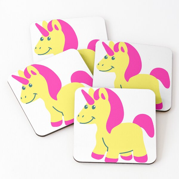 Item preview, Yellow Cute Unicorn designed and sold by Mywaymylife.