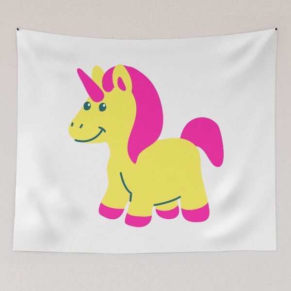 Item preview, Yellow Cute Unicorn designed and sold by Mywaymylife.