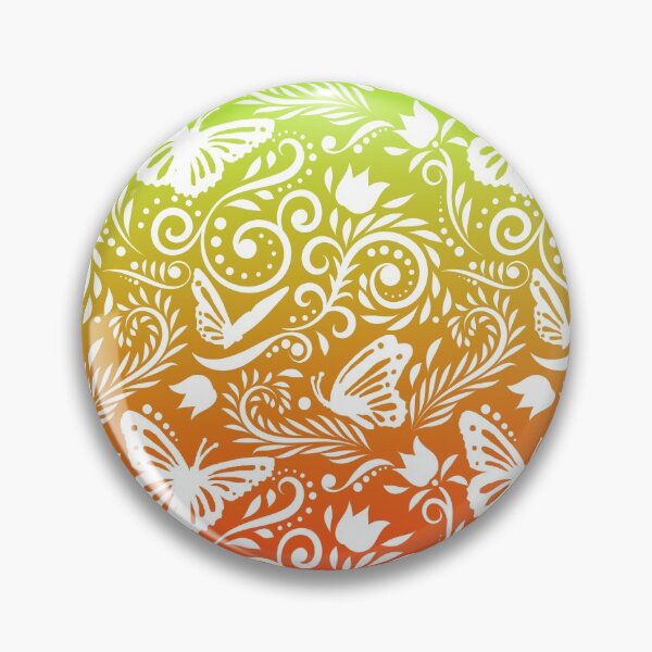Item preview, Butterfly and Flower - Tangerine & Lime RS (Citrus Lover Collection) designed and sold by CreativityRoams.