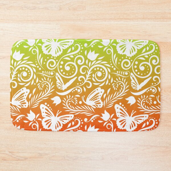 Item preview, Butterfly and Flower - Tangerine & Lime RS (Citrus Lover Collection) designed and sold by CreativityRoams.
