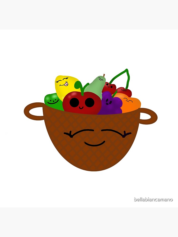 Cartoon Face Fruit Basket