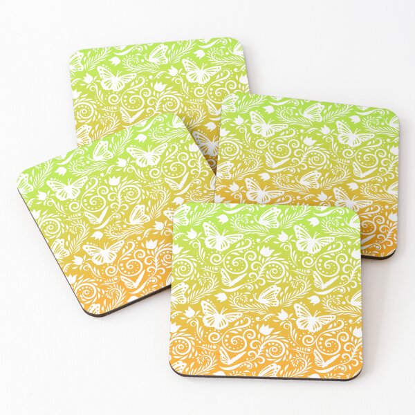 Item preview, Butterfly and Flower - Lime & Orange (Citrus Lover Collection) designed and sold by CreativityRoams.
