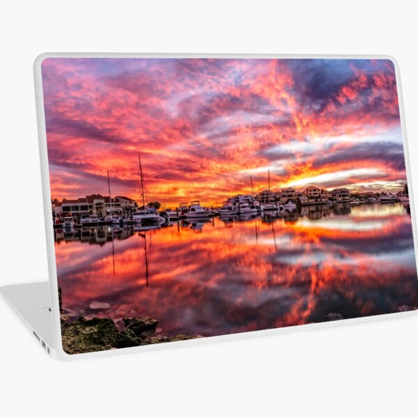 Mindarie Marina Sunset, Perth Western Australia Laptop Skin
