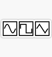 Sine Square Tri Sticker