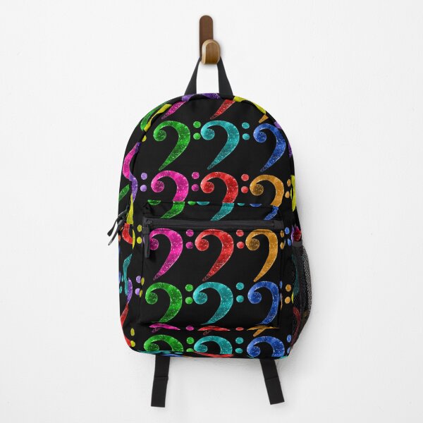 Item preview, Watercolor Music Bass Clef in Rainbow designed and sold by Tara Barnaba.