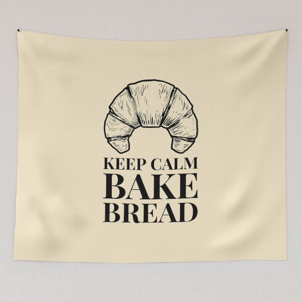 Item preview, Keep Calm Bake Bread homemade french croissant quote designed and sold by javes93.
