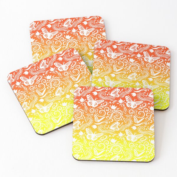 Item preview, Butterfly and Flower - Lemon & Tangerine RS (Citrus Lover Collection) designed and sold by CreativityRoams.