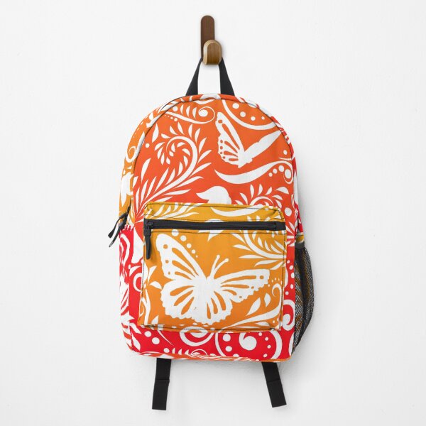 Item preview, Butterfly and Flower - Tangerine & Grapefruit (Citrus Lover Collection) designed and sold by CreativityRoams.